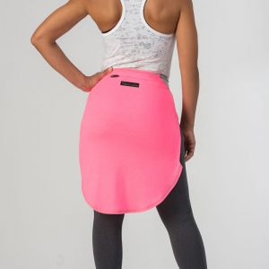 HOT PINK NEON BODY / HEATHER GREY SLEEVES (TALL)